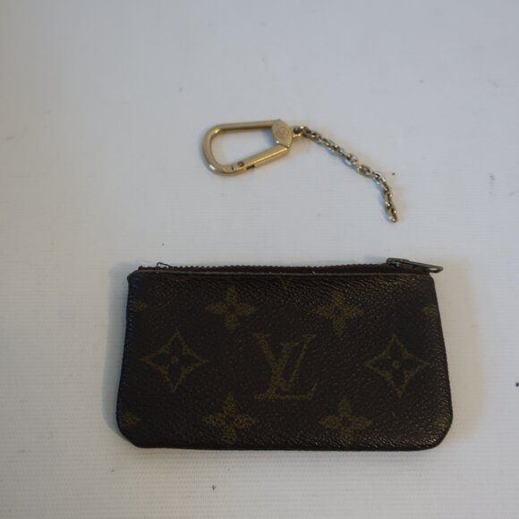 Womens Louis Vuitton Brown Monogram Leather Key Pouch W/Ring - Picture 3 of 8